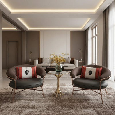 Design Fotel Luxury Krzesło Podkładka Cocktail Relaks Bar Lounge Club Krzesła Meble
