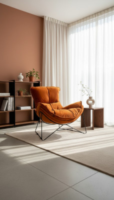 Luksusowe Krzesło Podkładka Cocktail Relaks Lounge Club Krzesła Meble Design Fotel Orange