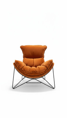 Luksusowe Krzesło Podkładka Cocktail Relaks Lounge Club Krzesła Meble Design Fotel Orange