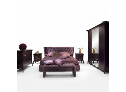 Sypialnia Włoski zestaw mebli Luxury Chesterfield 6-częściowy. Solidne drewno