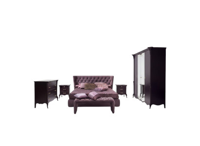 Łóżko Podkładka Design Luxury Double Hotel bed Sleep Pokój Luxury Purple