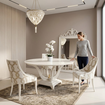 Okrągłe Tabela Ess Pokój Okrągłe Drewno stoły Design Original Meble Italian Meble