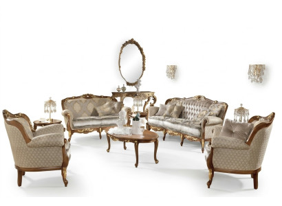 Włoskie Meble Sofa Ustawić Grupa Classic Siedziba Solidne drewno