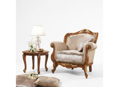 Włókienniczy Fotel 1 miejsce siedzące Sofa Podkładka Sofy Design Luksusowy Klasyczny Barok Rokoko