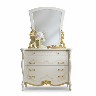 Elegancki Styl Meble Sypialnia Szafa Kredens Classic Kredens z Lustro