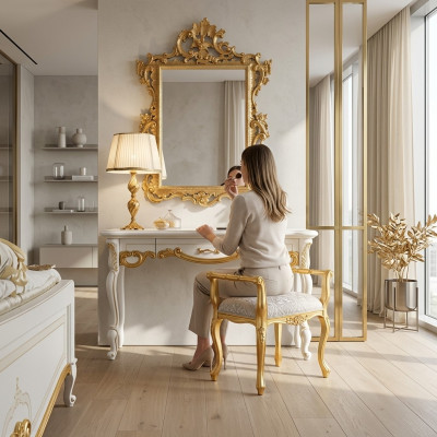 konsola Kredens Kredens Ściana deski Tabela Deko Classic Stół konsolowy