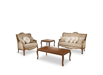 Zestaw sofowy 3+2 miejsce do siedzenia Set Design Sofa Podkładka Couchen Couch Classic 2 szt. Solidne drewno