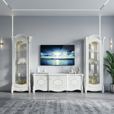 Meble w stylu włoskim - pokój dzienny 3 sztuki. Zestaw do salonu Galota rtv xlmeble ®