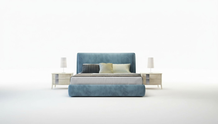 Designerskie łóżko Podkładka Design Luksusowe podwójne łóżko hotelowe Sleep Pokój