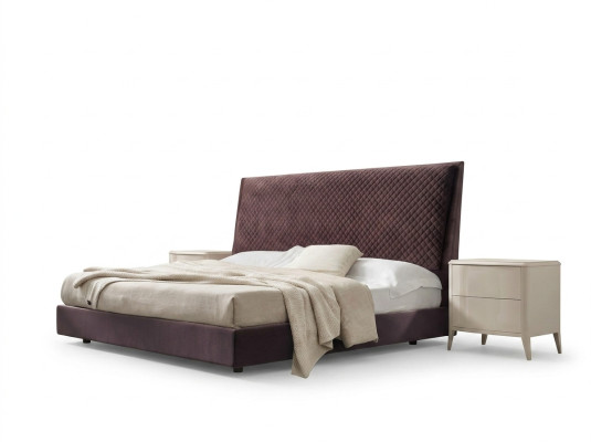 Łóżko + 2x Stolik nocny 3 szt. Sypialnia Zestaw Design Modern Luxury Italy Meble nowe