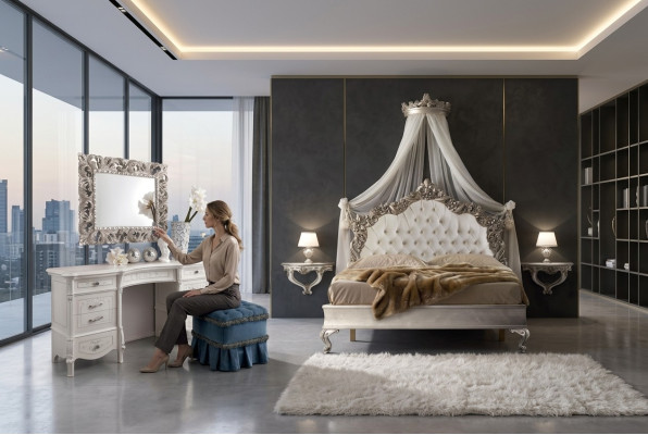 Luksusowe łóżka Chesterfield Royal Łóżko Palace Hotel Podwójne łóżko