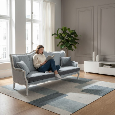 Klasyczna sofa trzyosobowa 3 miejsce do siedzenia kanapa barokowa rokokowa podkładka sofy kanapy
