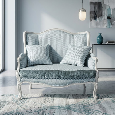 Kanapa Włókienniczy Materiał Sofa Noble Design Designer 2 miejsce do siedzenia Meble Classic Meble