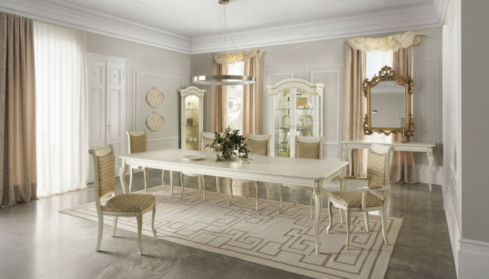 Barokowy Antyk Stół obiadowy Tabela Real Classic Drewno Designerskie stoły rokokowe