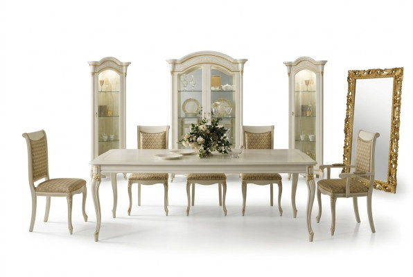 Barokowy Antyk Stół obiadowy Tabela Real Classic Drewno Designerskie stoły rokokowe