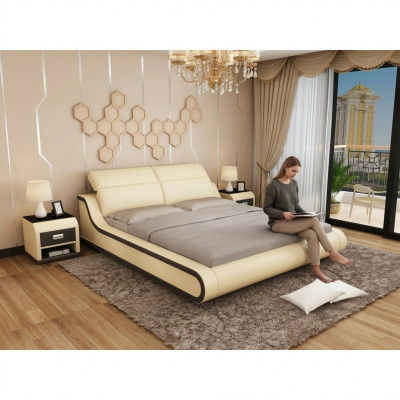Łóżko Podkładka Deco Design Luksusowe podwójne łóżko hotelowe 180x200cm Sleep Pokój