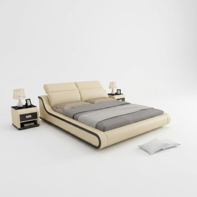 Łóżko Podkładka Deco Design Luksusowe podwójne łóżko hotelowe 180x200cm Sleep Pokój