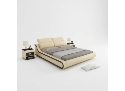 Łóżko Podkładka Deco Design Luksusowe podwójne łóżko hotelowe 180x200cm Sleep Pokój