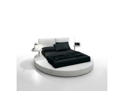 Okrągłe łóżko Okrągły Design łóżko Skóra Double Hotel Frame Luxury Sleep