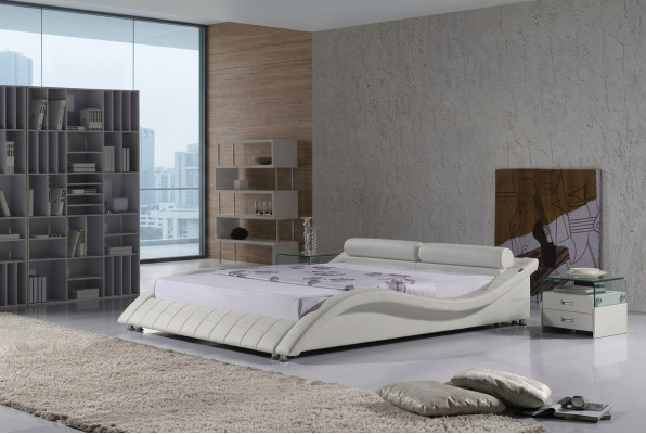 Sypialnia Łóżko Nowoczesne Łóżka Zakrzywione Design Podwójne 180x200