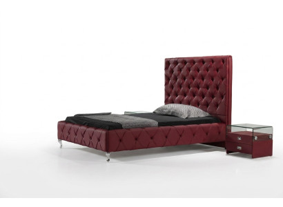 Designerskie łóżko Chesterfield Skóra Hotelowe łóżko luksusowe dwuosobowe Pokój