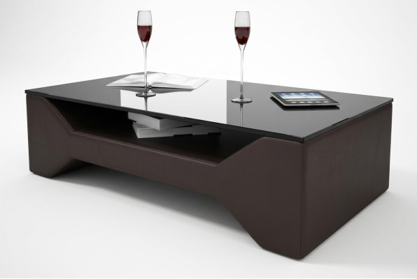 Klasyczny luksusowy designerski stolik kawowy z dekorem sofa do salonu Tabela Skóra
