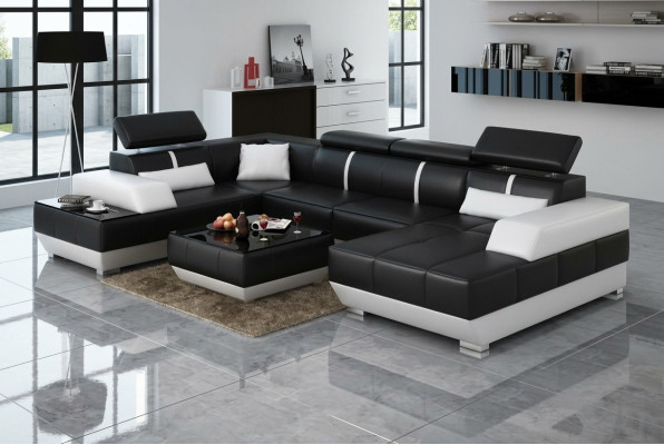 Design Żywy krajobraz U Form duża Narożnikowa kanapa Sofa Kanapa Podkładka xxl Ustawić