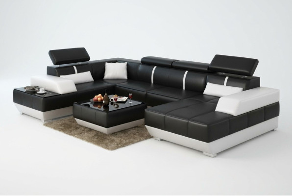 Design Żywy krajobraz U Form duża Narożnikowa kanapa Sofa Kanapa Podkładka xxl Ustawić