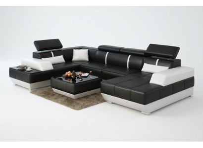 Design Żywy krajobraz U Form duża Narożnikowa kanapa Sofa Kanapa Podkładka xxl Ustawić