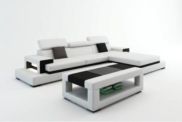 Sofy Narożnikowa kanapa Sofa skórzana Podkładka Żywy krajobraz Couch Sofa Zestaw narożny