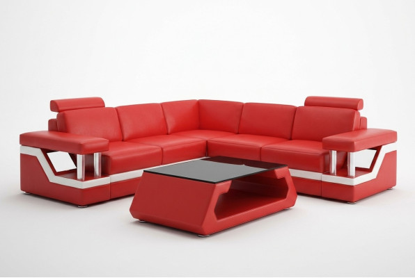 Designerska Sofa Kanapa Narożnikowa kanapa Skóra Włókienniczy Podkładka Ustawić Żywy krajobraz