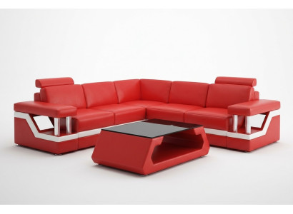 Designerska Sofa Kanapa Narożnikowa kanapa Skóra Włókienniczy Podkładka Ustawić Żywy krajobraz
