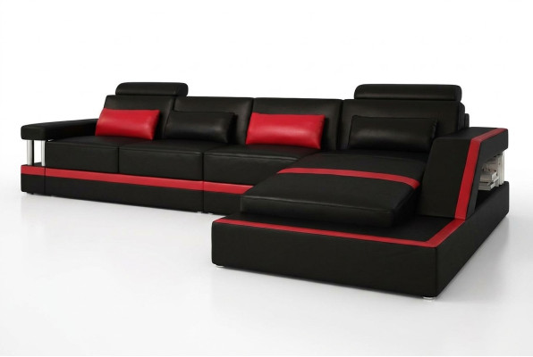 Skórzana sofa sofa kanapa Narożnikowa kanapa Narożnik Podkładka Siedziba Ustawić Żywy krajobraz