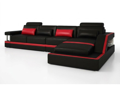 Skórzana sofa sofa kanapa Narożnikowa kanapa Narożnik Podkładka Siedziba Ustawić Żywy krajobraz