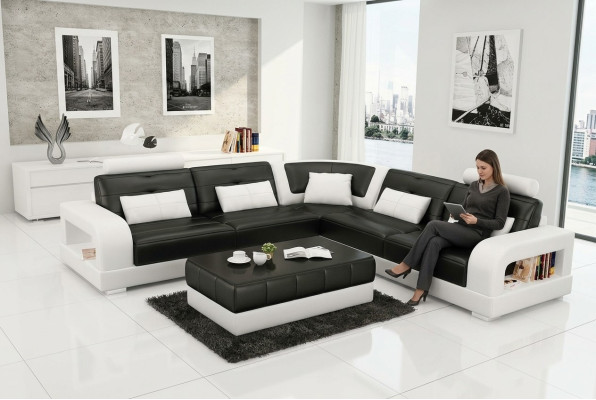 Podkładka Narożnikowa kanapa Sofa Couch Żywy krajobraz Skóra Narożnik Sofy Ustawić