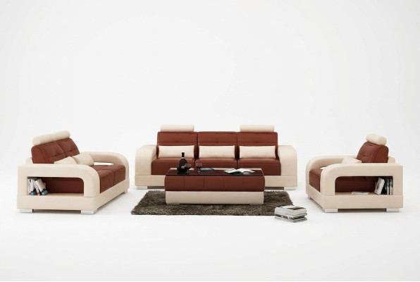 Nowoczesna skórzana sofa rozkładana Zestaw sofowy 3+2+1 Obcios designerska sofa xlmeble