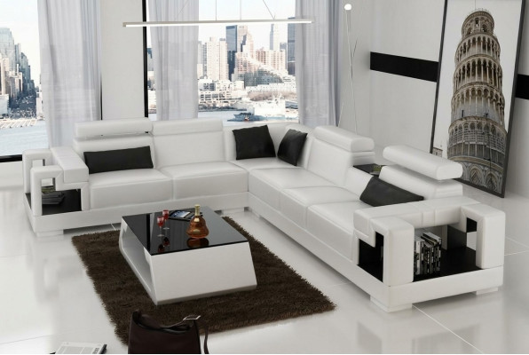 Designerska Sofa Kanapa Narożnikowa kanapa Skóra Żywy krajobraz Włókienniczy Podkładka Ustawić