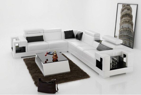 Designerska Sofa Kanapa Narożnikowa kanapa Skóra Żywy krajobraz Włókienniczy Podkładka Ustawić