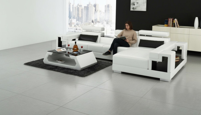 Narożnikowa kanapa skórzana sofa Żywy krajobraz sofa w kształcie litery L kanapa Podkładka Siedziba Narożnik