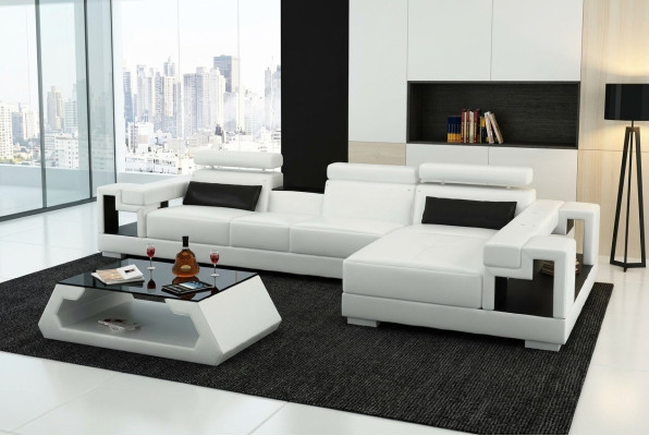 Narożnikowa kanapa skórzana sofa Żywy krajobraz sofa w kształcie litery L kanapa Podkładka Siedziba Narożnik