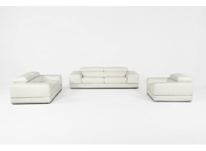 Skórzana sofa Zestaw sofowy 3+2+1 miejsce do siedzenia Zestaw Ustawić tapicerowaną sofę ozdobną kanapą