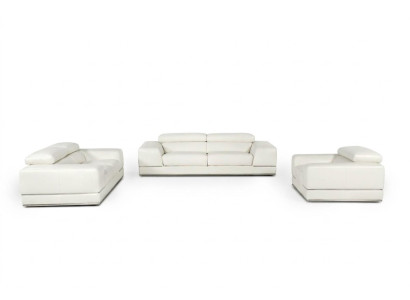 Skórzana sofa Couch Żywy krajobraz 3+1+1 Nowy Ustawić Sofę Zestaw sofowy