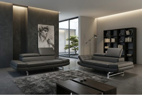 Skórzana sofa kanapa Żywy krajobraz 3+2+1 miejsce do siedzenia Ustawić Design Modern Sofa