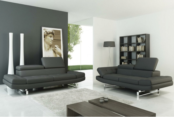 Obcios skórzana sofa Żywy krajobraz 3+2 miejsce do siedzenia Ustawić Design Modern