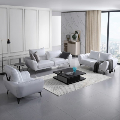 Sofa skórzana Kanapa Żywy krajobraz 3+2+1 miejsce siedzące Sofa Ustawić Design Nowość