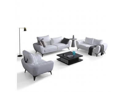 Sofa skórzana Kanapa Żywy krajobraz 3+2+1 miejsce siedzące Sofa Ustawić Design Nowość