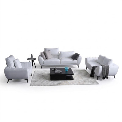 Skórzana sofa kanapa Żywy krajobraz 3+2 miejsce do siedzenia Ustawić Design Modern Sofa