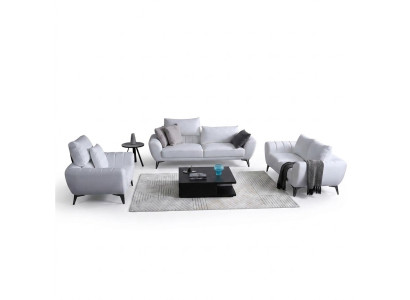 Skórzana sofa kanapa Żywy krajobraz 3+2 miejsce do siedzenia Ustawić Design Modern Sofa