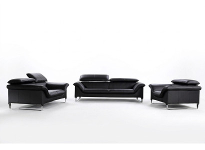 Skórzana sofa kanapa Żywy krajobraz 3+1+1 miejsce do siedzenia Ustawić nowoczesną designerską sofę