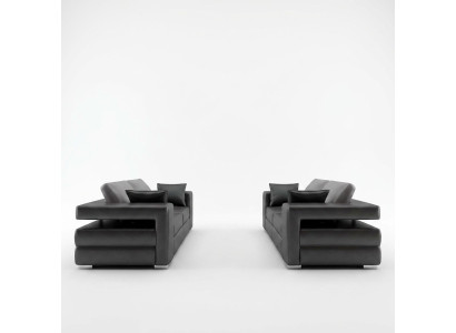 Nowoczesna Sofa Sofa Skórzana Kanapa Żywy krajobraz 3+2+1 Siedziba Ustawić Design
